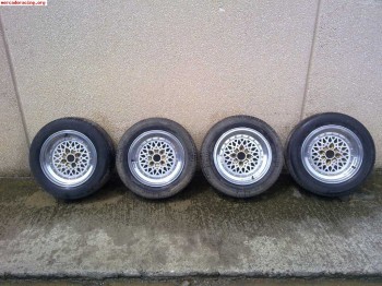Llantas targa 14x6.5 desplazadas como nuevas