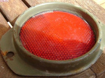 Reflectante rojo jeep willys ejercito