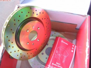 Discos de freno brembo perforados de fiat coupe nuevos a est