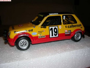 Renault 5 alpine calberson escala 1/18