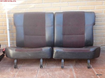 Asientos de 205 gti fase 2 - cuero y motitas rojas