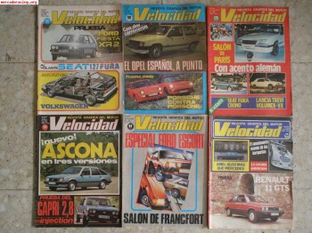 Revistas antiguas con pruebas.