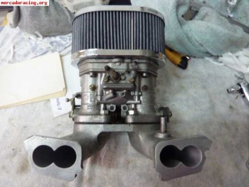 Conjunto de colector,carburacion y filtro r5, r8, r12