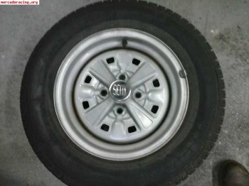 Cuatro llantas originales de seat 124 1800/2000 neumáticos n