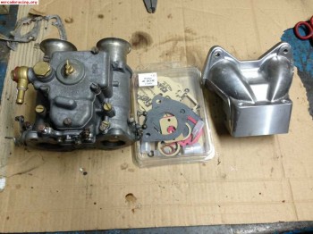 Carburador weber de 38 colector para seat 850
