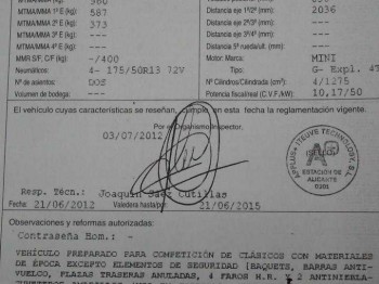 Homologaciones de competición para uso de calle sin restricc