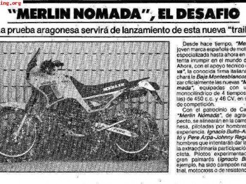 Merlin nomada 450 baja montesblancos 1987 histórica