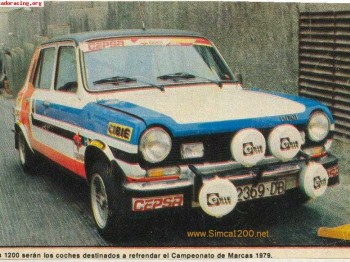 Vendo simca 1200 ti