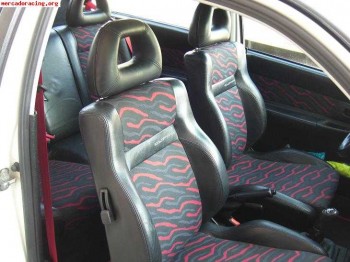 Tapiceria cupra en rojo