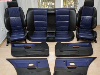 Vendo por siniestro interior m3 e36 berlina cuero azul y neg