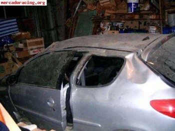 Siniestro documentado de 206 1.6 16v