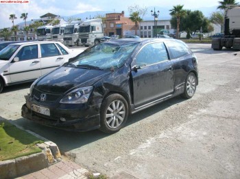 Vendo honda civic accidentado reparable
