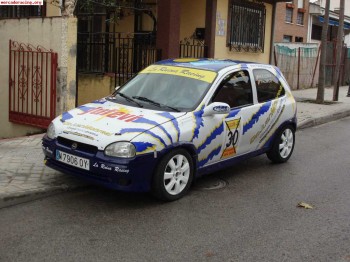 Opel corsa gsi caja b grupo n listo para correr y remolque d
