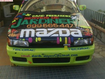 Mazda 323 gt 1.8 16v 800 euros con barras nuevas,barras de t