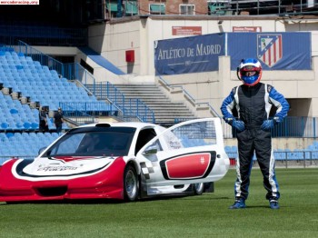 Silver car s2 stadium race