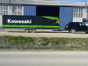 Vendo remolque jalon  de 8,50 de caja preparado para carrera