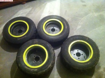 Juego de llantas braid y recambios para speedcar