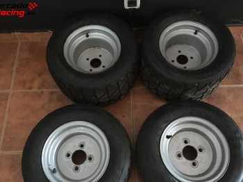 Se venden llantas en buen estado con ruedas 4x100