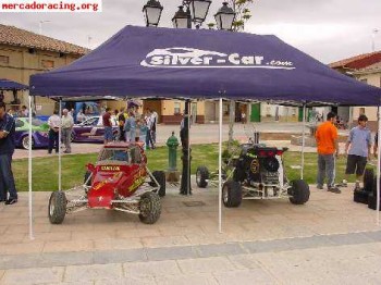 Silver-car kart cross