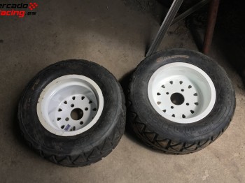 Se venden 2 llantas braid con ruedas 