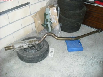 Se vende linea de escape o.m.p gr-n inox para clio 172 cv