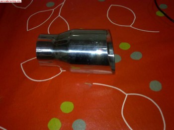 2 colas de escape acero inox