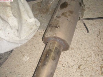 Vendo silencioso trasro para 106, saxo y ax, en acero inox 