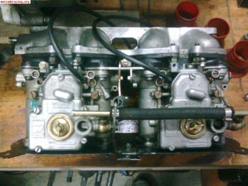 Carburacion weber doble 40dcom nueva, menos de 200kms!