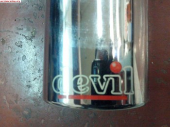 Silencioso trasero devil en inoxidable para clio sport 172cv