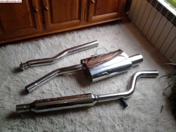 Linea de escape completa n  en inox saxo 106 1.4 1.6 8v nuev