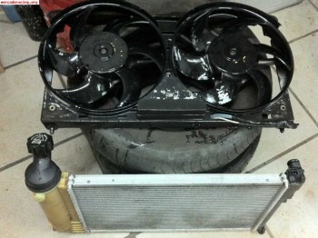 Doble ventilador y radiador saxo