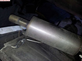 Linea de escape de 63 inox con bombo.