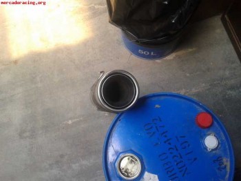 Silencioso final de inox para peugeot 205