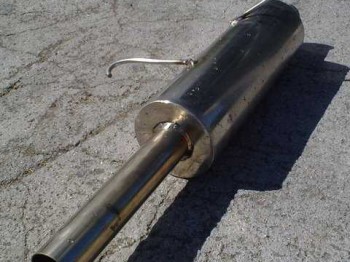  se vende escape artesanal en acero inox