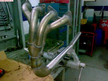 Colectores y linea de escape inox para saxo 106