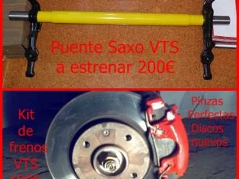 Se vende puente de saxo vts y kit de frenos 247mm