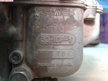 Se vende carburador weber 30 icf 1 para seat