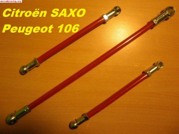 Varillaje cambio (rótulas acero) para peugeot y citroen 40€
