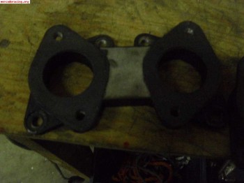 Colector y juta de carburacion de 205 rally