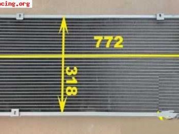 Radiador de aluminio 772mm para golf mk2 gti.