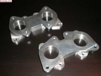 Bridas admisión en aluminio para 205 rally