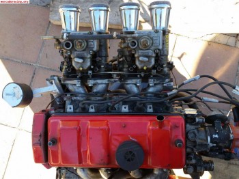 Motor con carburadores weber 205 rally con bloque de saxo 1.