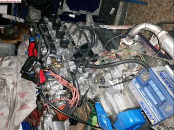 Motor psa 1.4 con carburación  de moto y arbol de levas