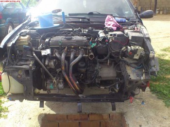 Colector de escape psa y supresor catalizador