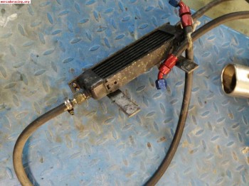 Radiador de aceite con racores de aluminio