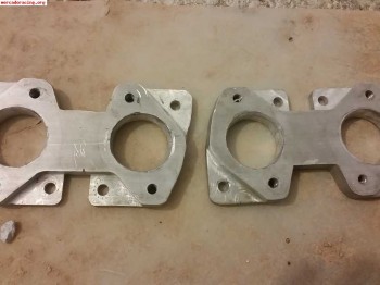 Se venden bridas de sluminio abiertas a 45 para 205 rallye 1