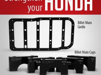 Billet main girdle and billet main caps for honda b-series