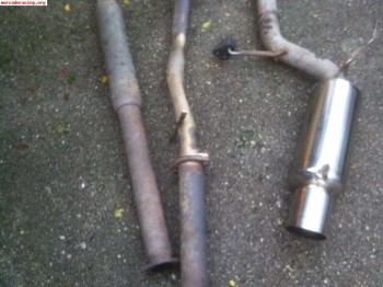 Downpipe y supresor en 3  hks para evo