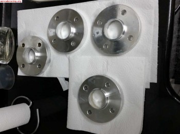 2 separadores grupo vag y opel 2cm con tornilleria