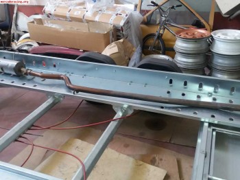 Linea de escape de 55mm  106 gti / rally ó saxo vts